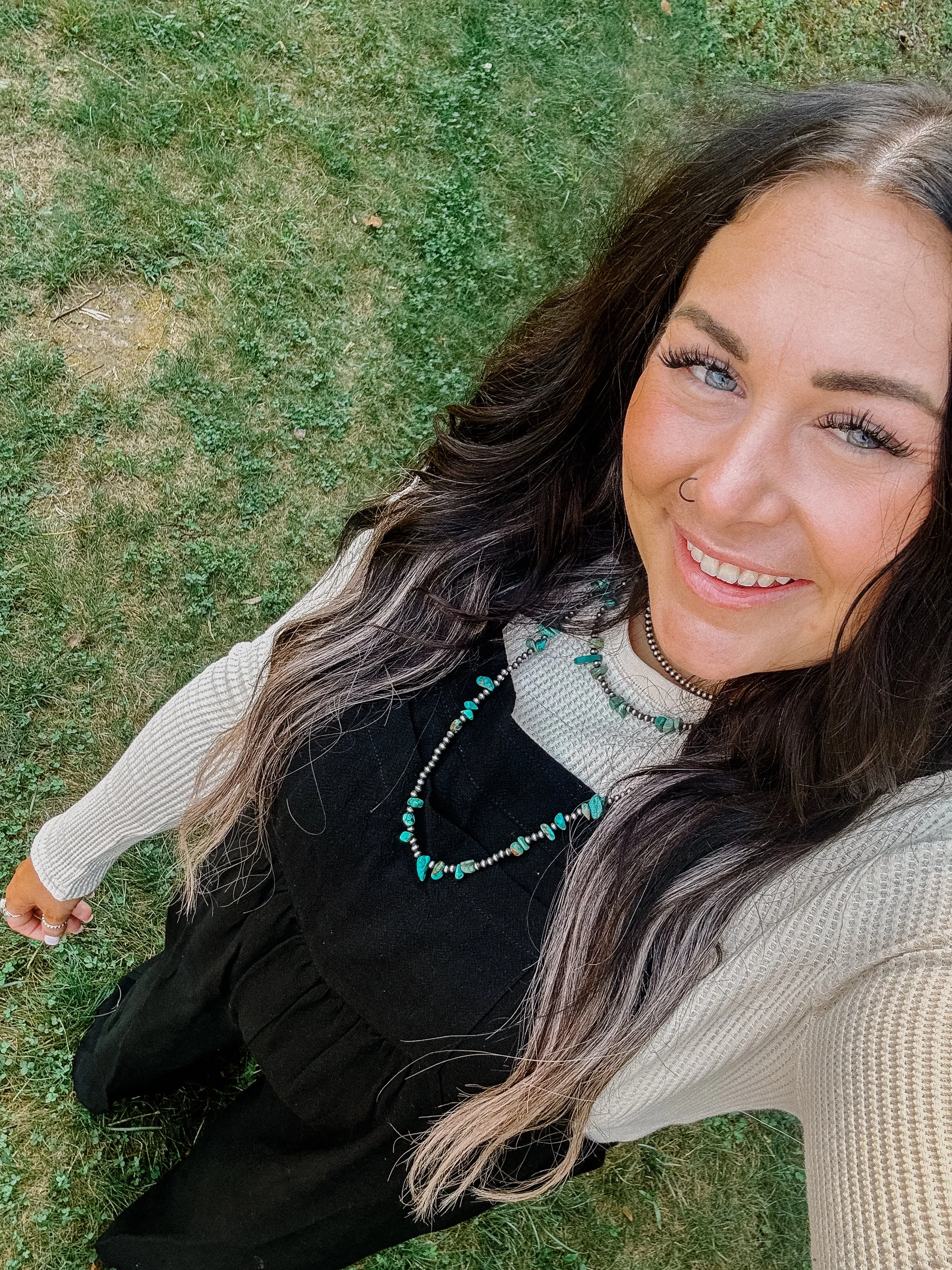 Black Button Sling Wide Leg Jumpsuit