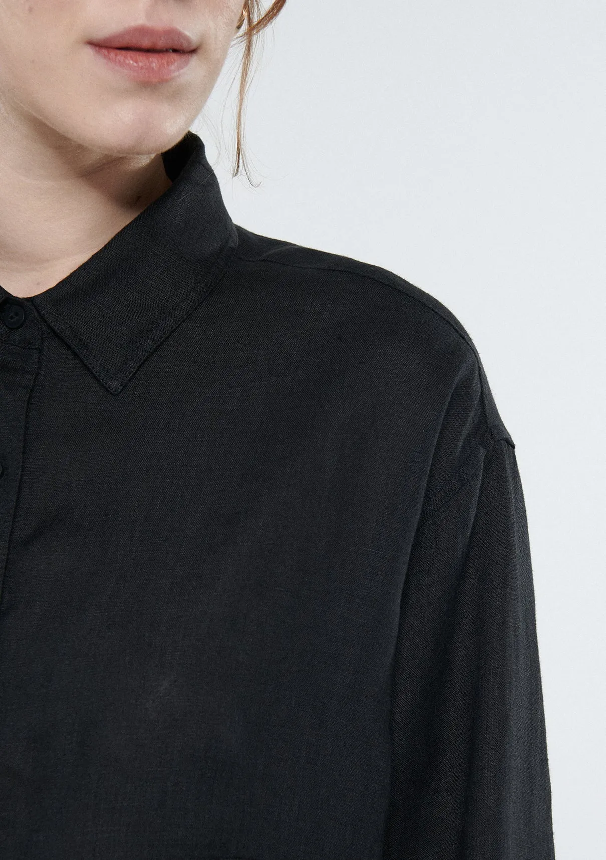 Black Linen Shirt