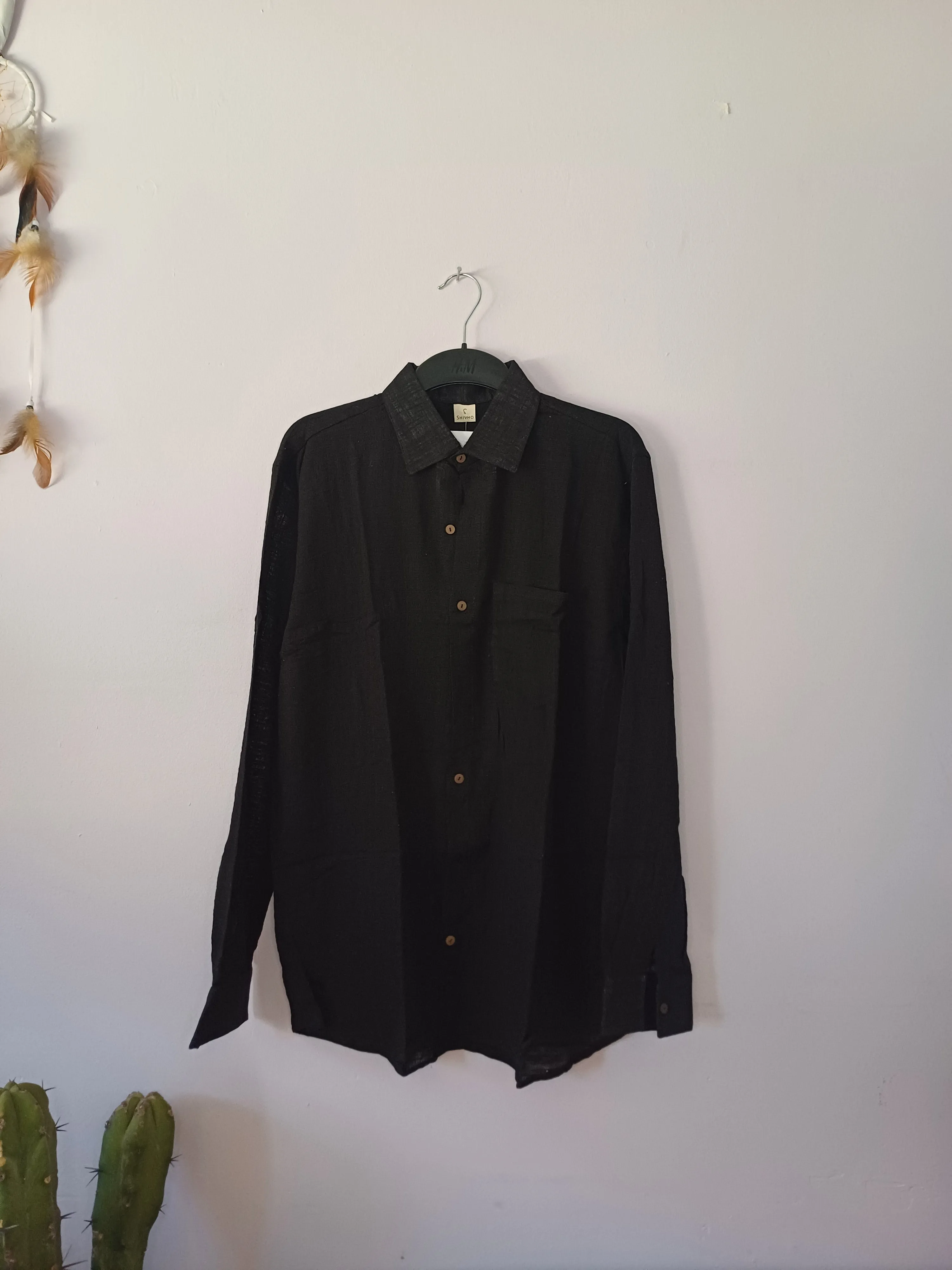 Black Linen Shirt