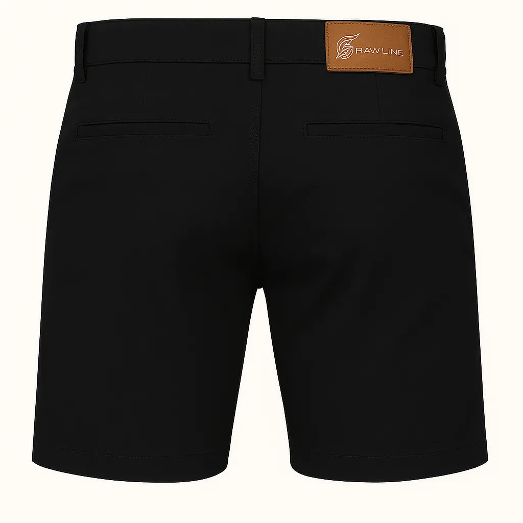 Black Linen Shorts
