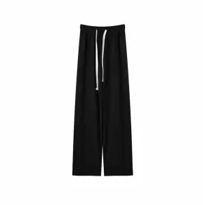 Black Soft Solid Pants