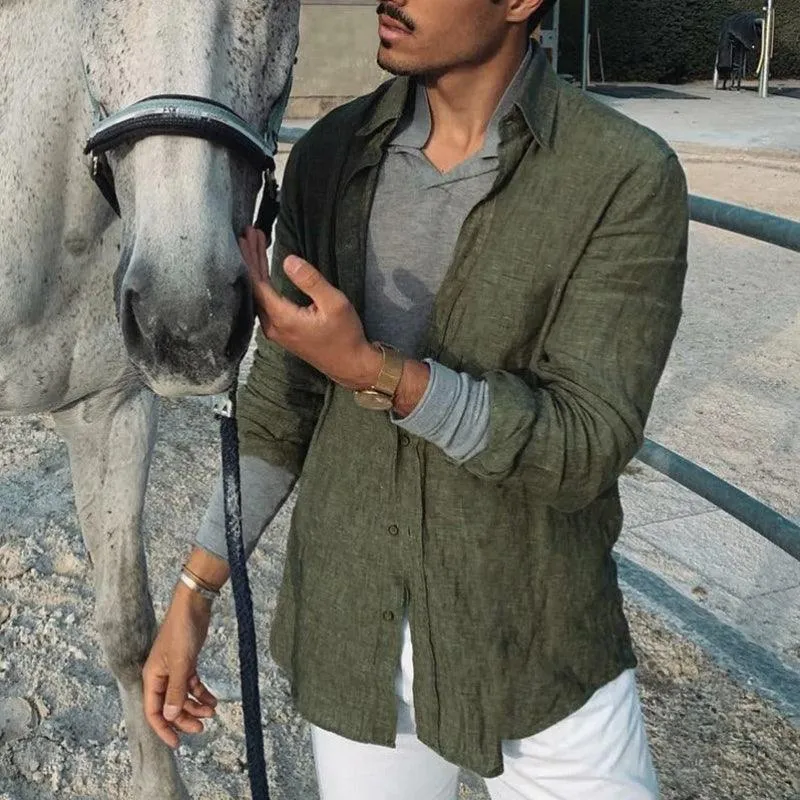 Boho Long Sleeve Linen Shirt
