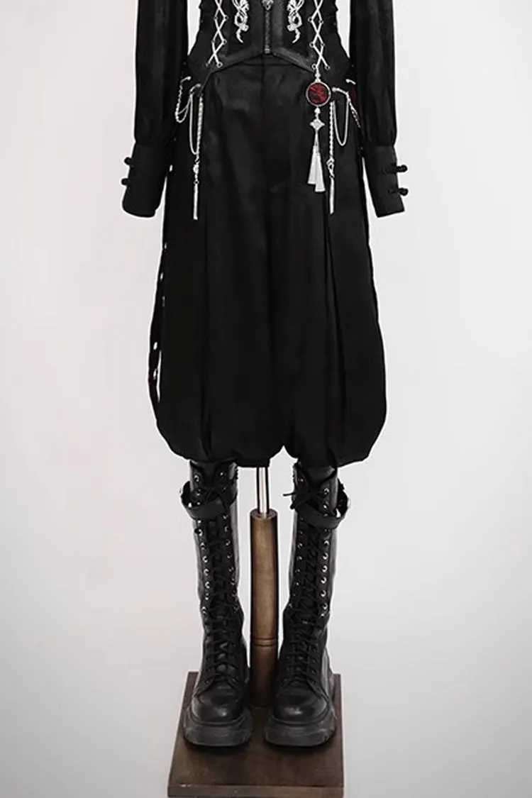 [Bone Dragon] Long Sleeves Ouji Fashion Classic Lolita Pants 2 Colors
