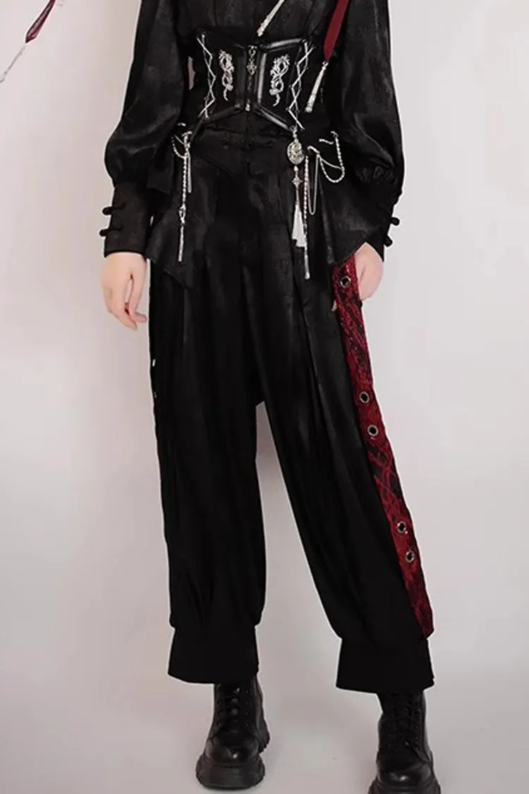 [Bone Dragon] Long Sleeves Ouji Fashion Classic Lolita Pants 2 Colors
