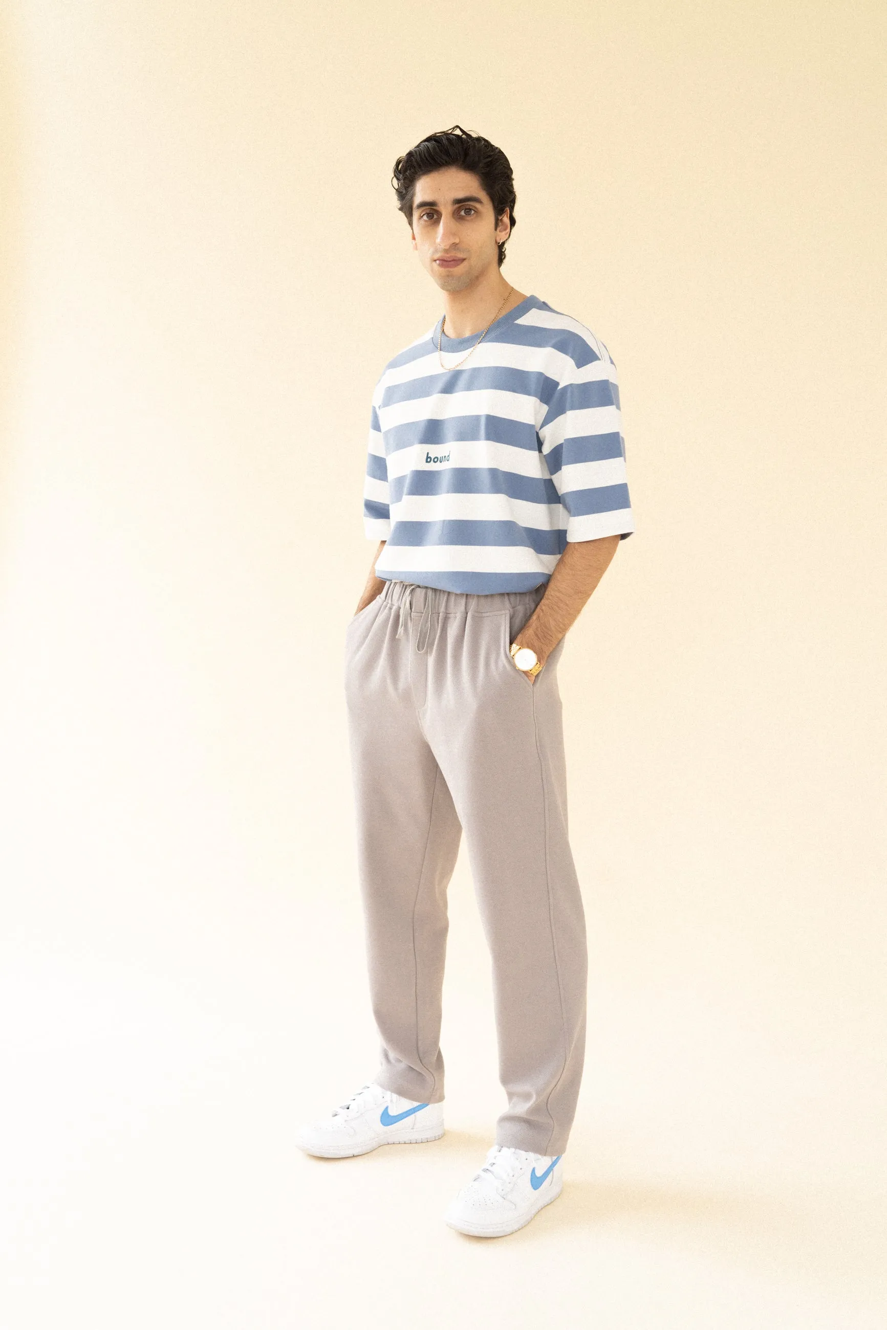 bound 'Arctic' Stripe Tee