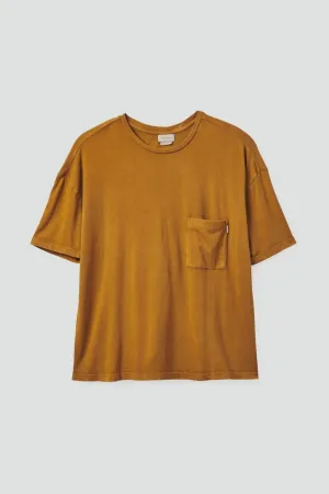 Brixton Carefree Oversized BF Pocket T-shirt WASHED COPPER