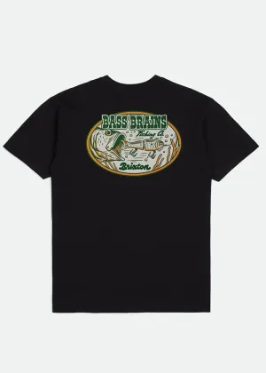 Brixton Men Bass Brains Swim T-Shirt Black