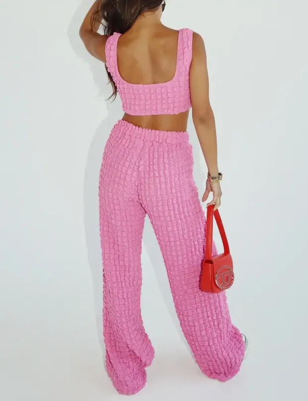 Bubble Cropped Top
