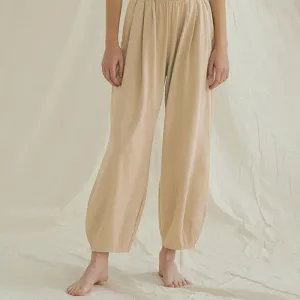 Buddha Stones Casual Plain Breathable Loose Women's Leica Harem Pants With Pockets