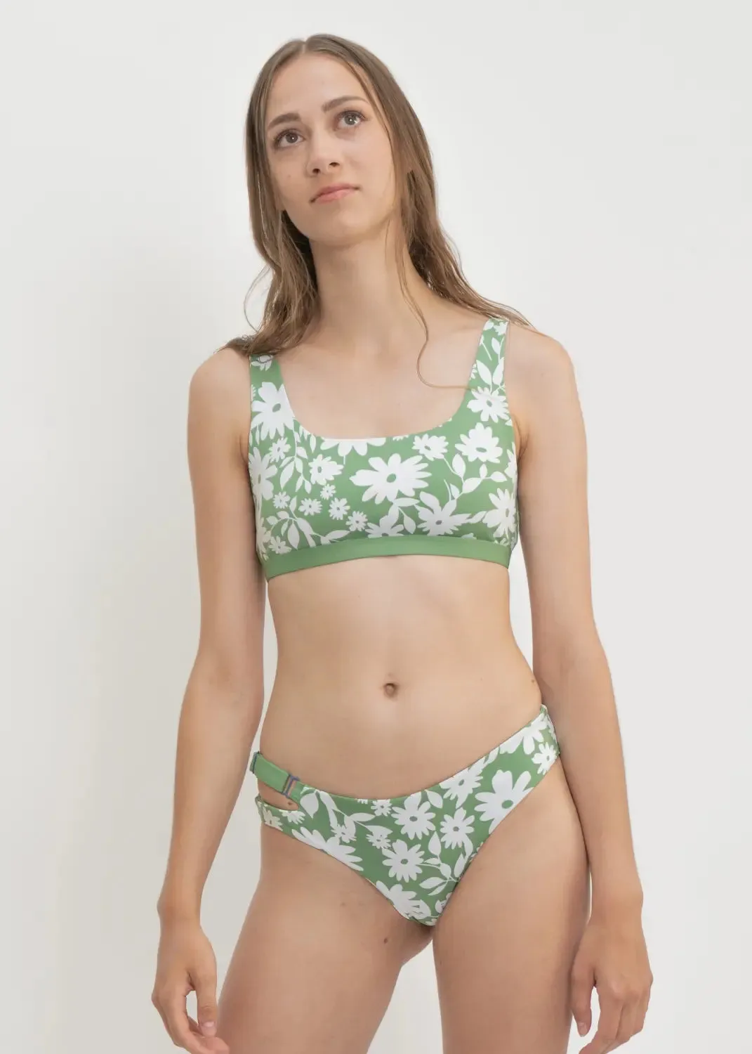 Caparica Bottom in Green Moonflower / Mint