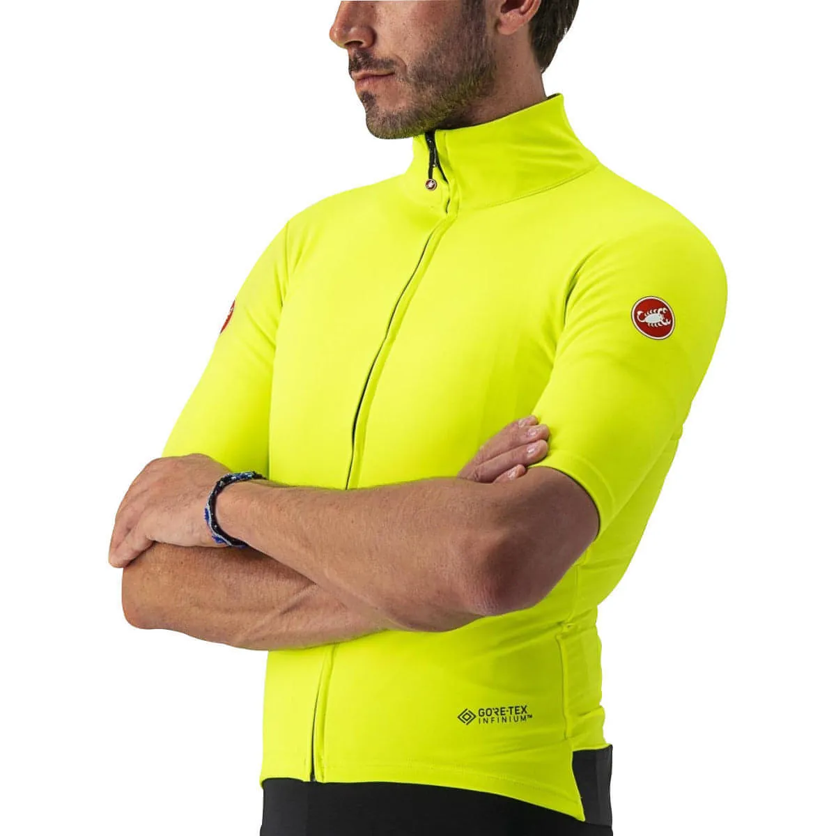 Castelli Perfetto RoS Light Short Sleeve Mens Cycling Jersey - Yellow