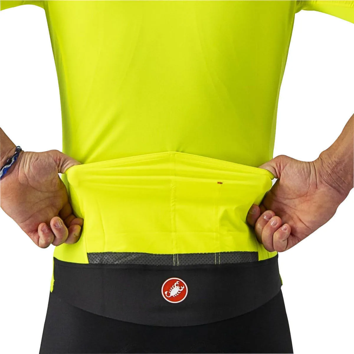 Castelli Perfetto RoS Light Short Sleeve Mens Cycling Jersey - Yellow