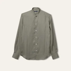 Casual Linen Shirt Olive