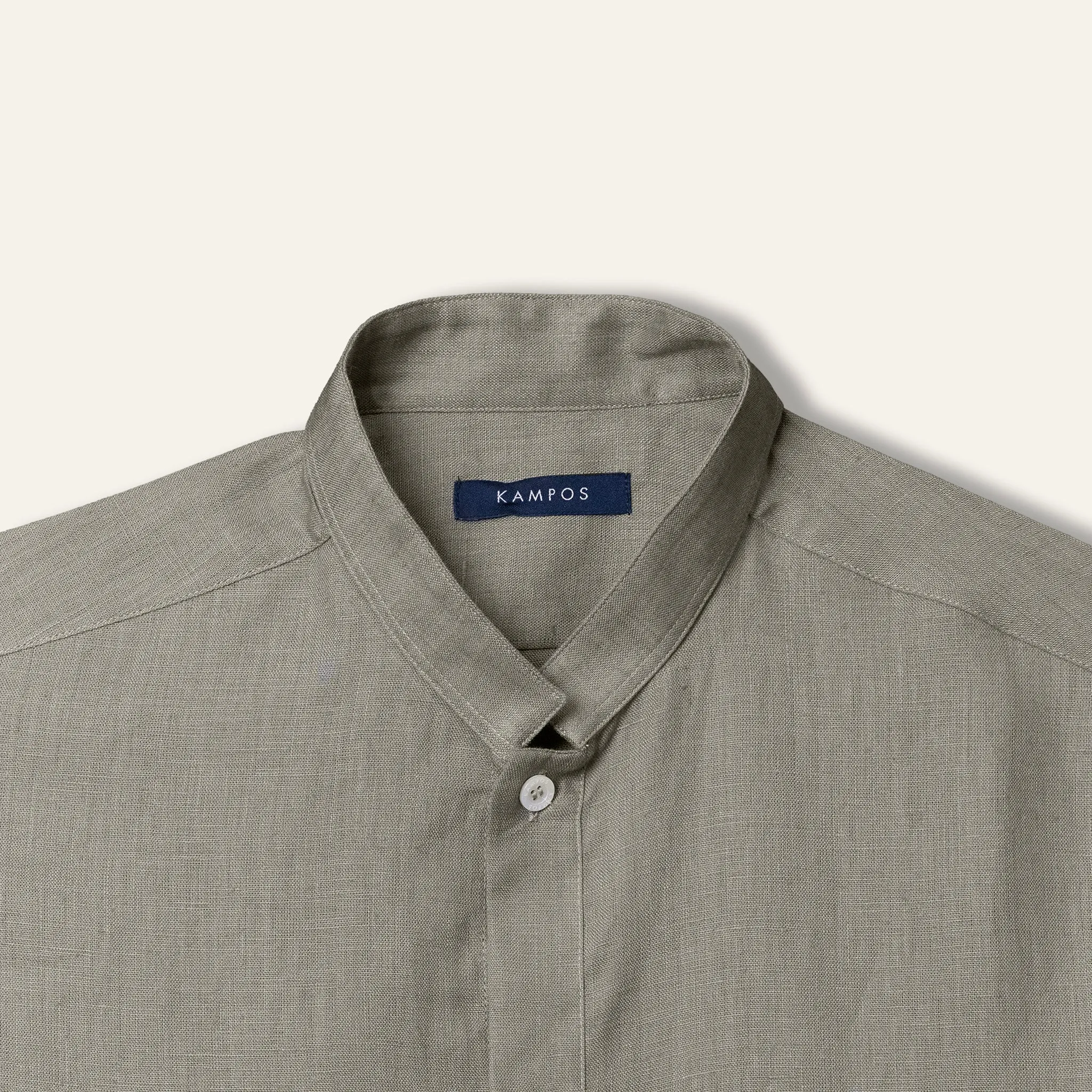 Casual Linen Shirt Olive