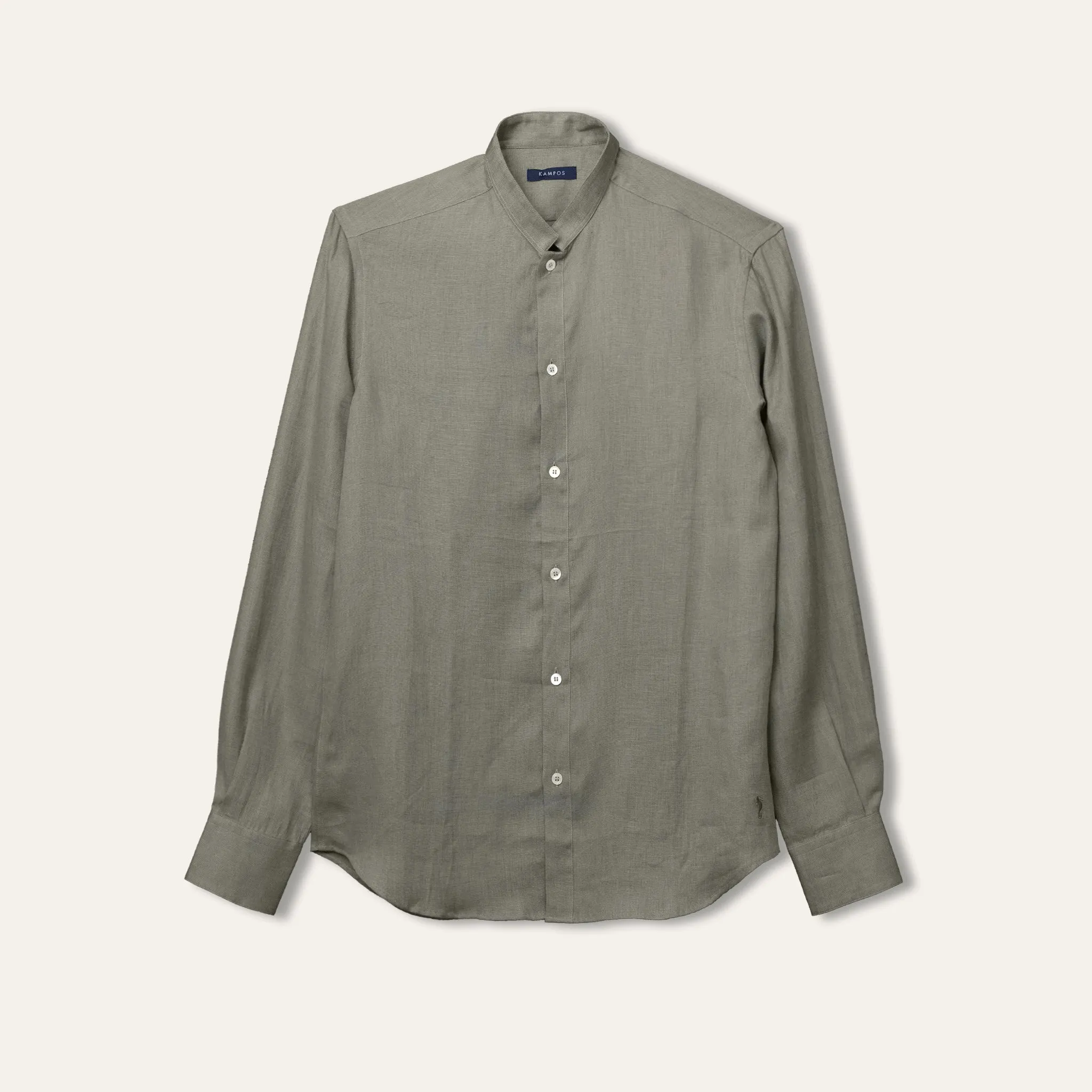 Casual Linen Shirt Olive