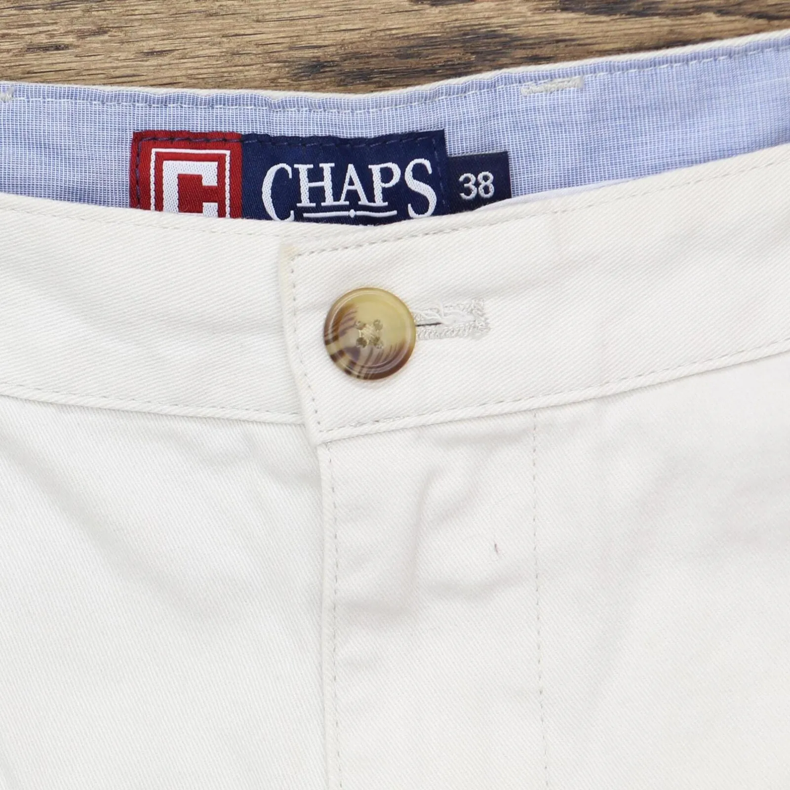 Chaps Mens Khaki 100% Cotton Shorts 166a08fd143154 Light Stone Brown 38