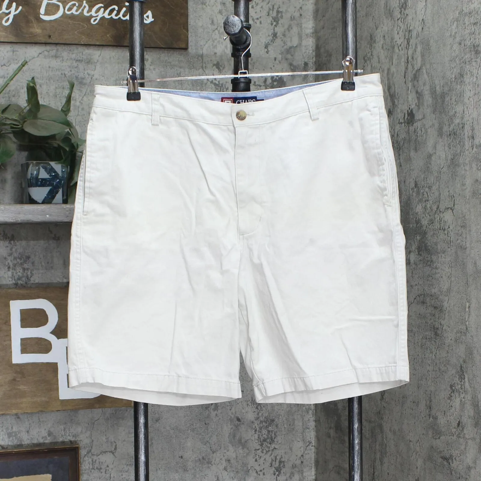 Chaps Mens Khaki 100% Cotton Shorts 166a08fd143154 Light Stone Brown 38