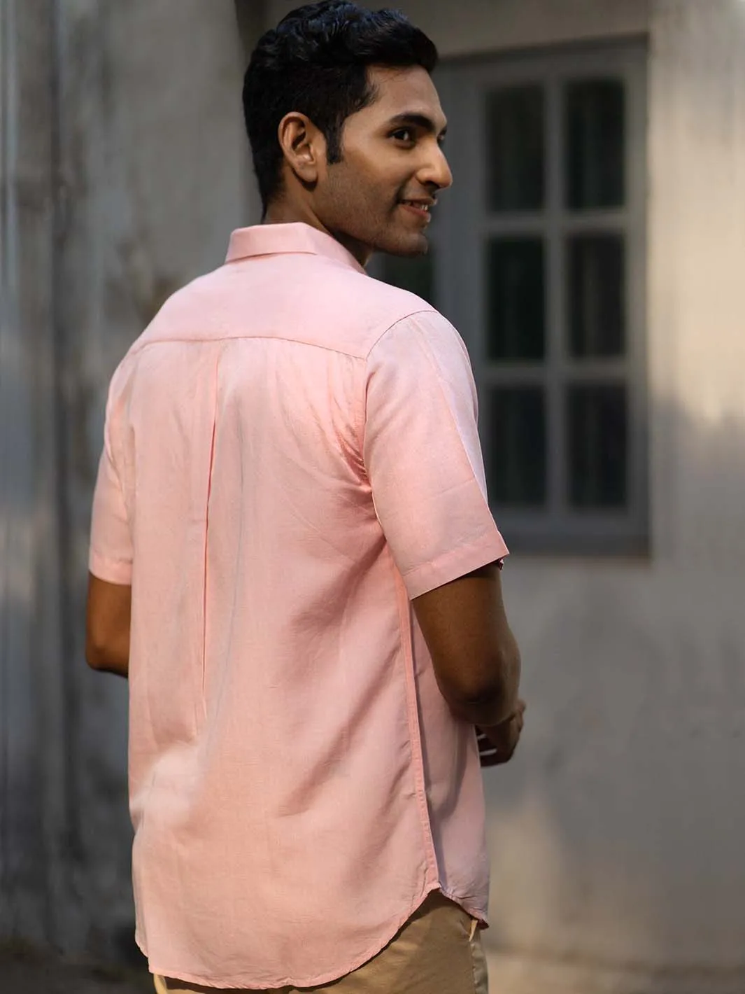 Charm Pink · Half Sleeve Shirt