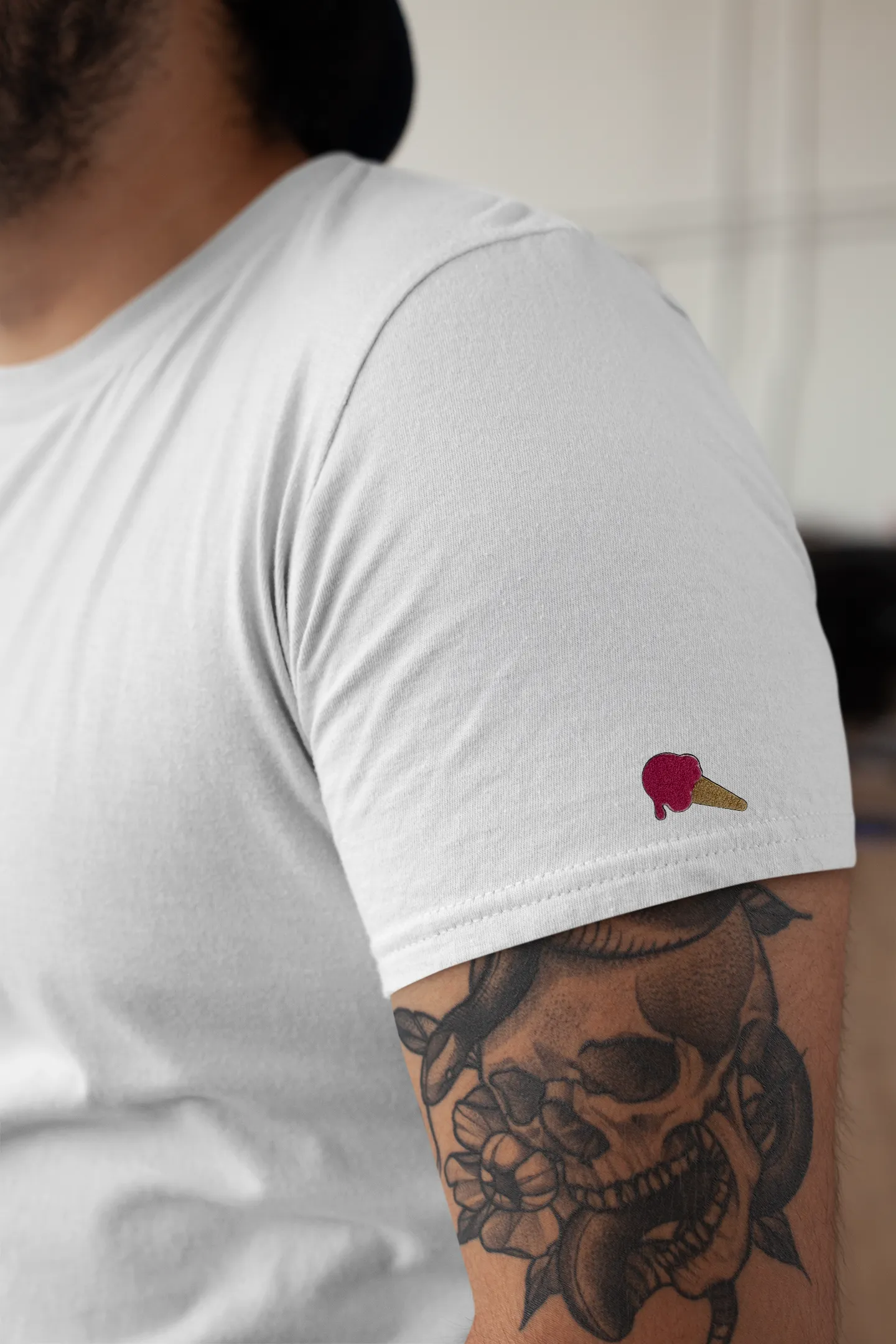 Chenille Sleeve Tee
