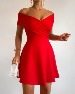 Cielo – Flowy Off-Shoulder Women’s Dress
