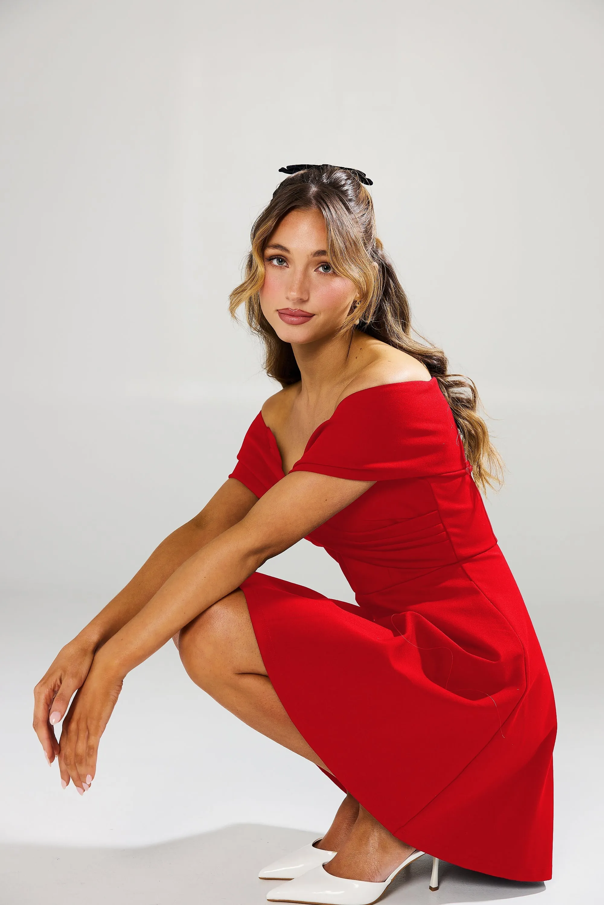 Cielo – Flowy Off-Shoulder Women’s Dress