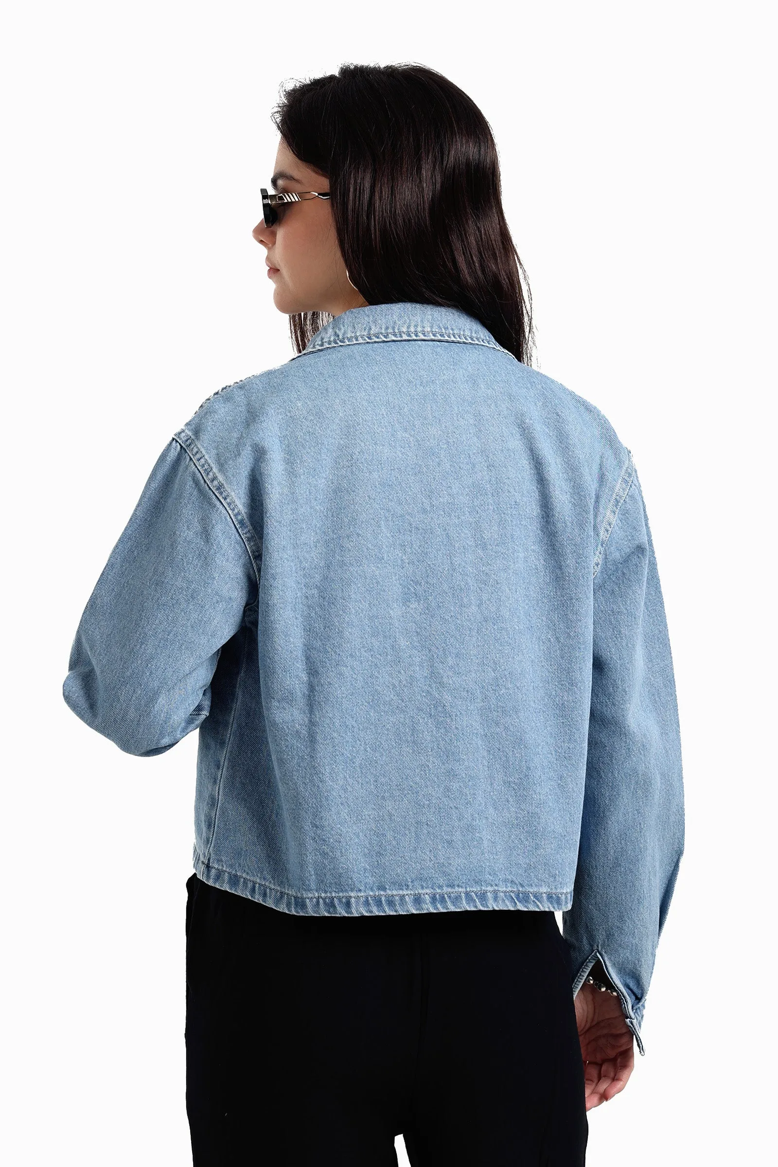 Classic Cropped Denim Jacket