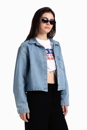 Classic Cropped Denim Jacket
