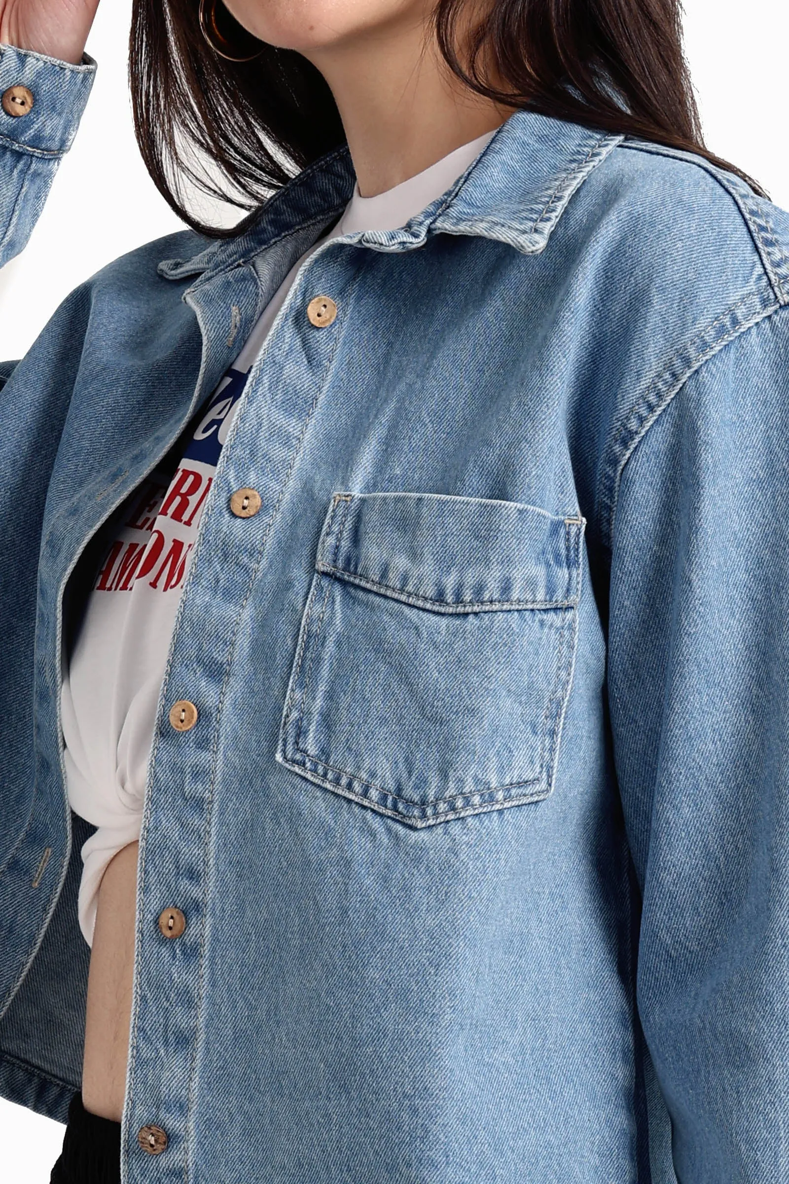 Classic Cropped Denim Jacket
