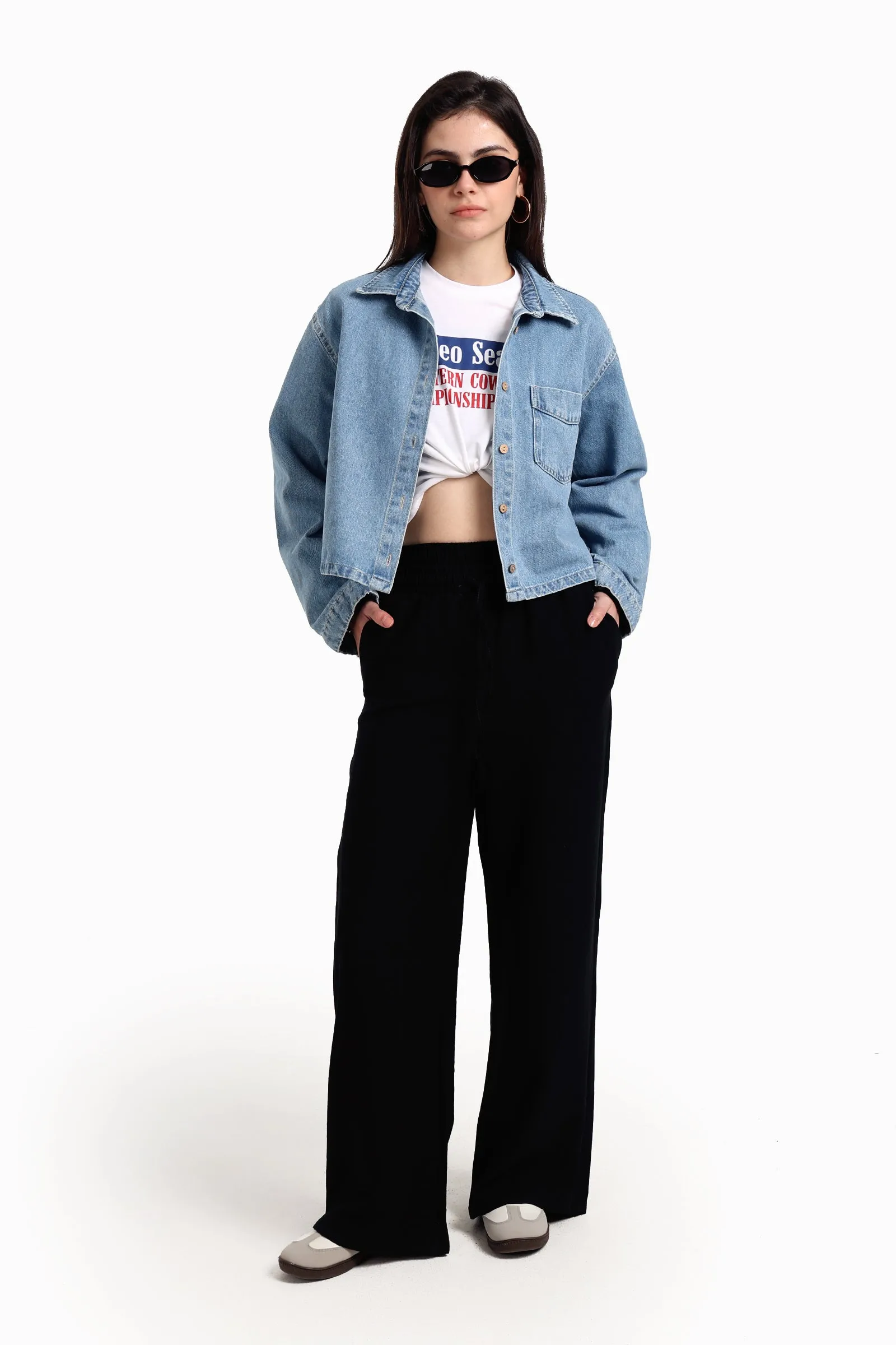 Classic Cropped Denim Jacket