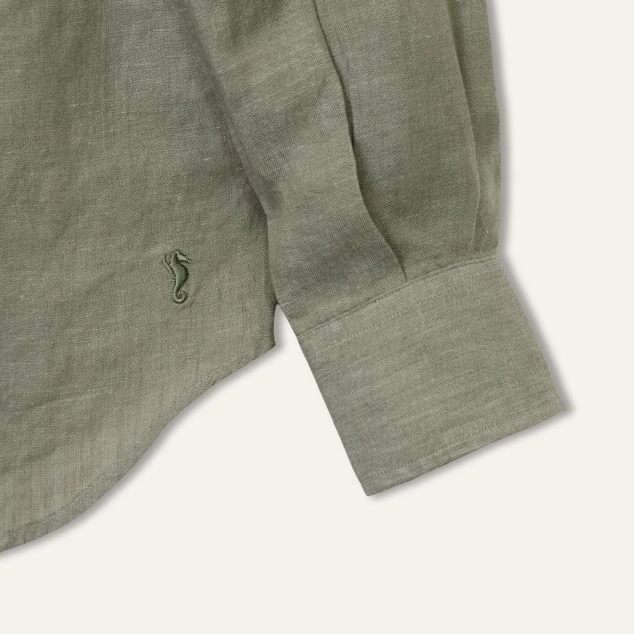 Classic Linen Shirt Olive