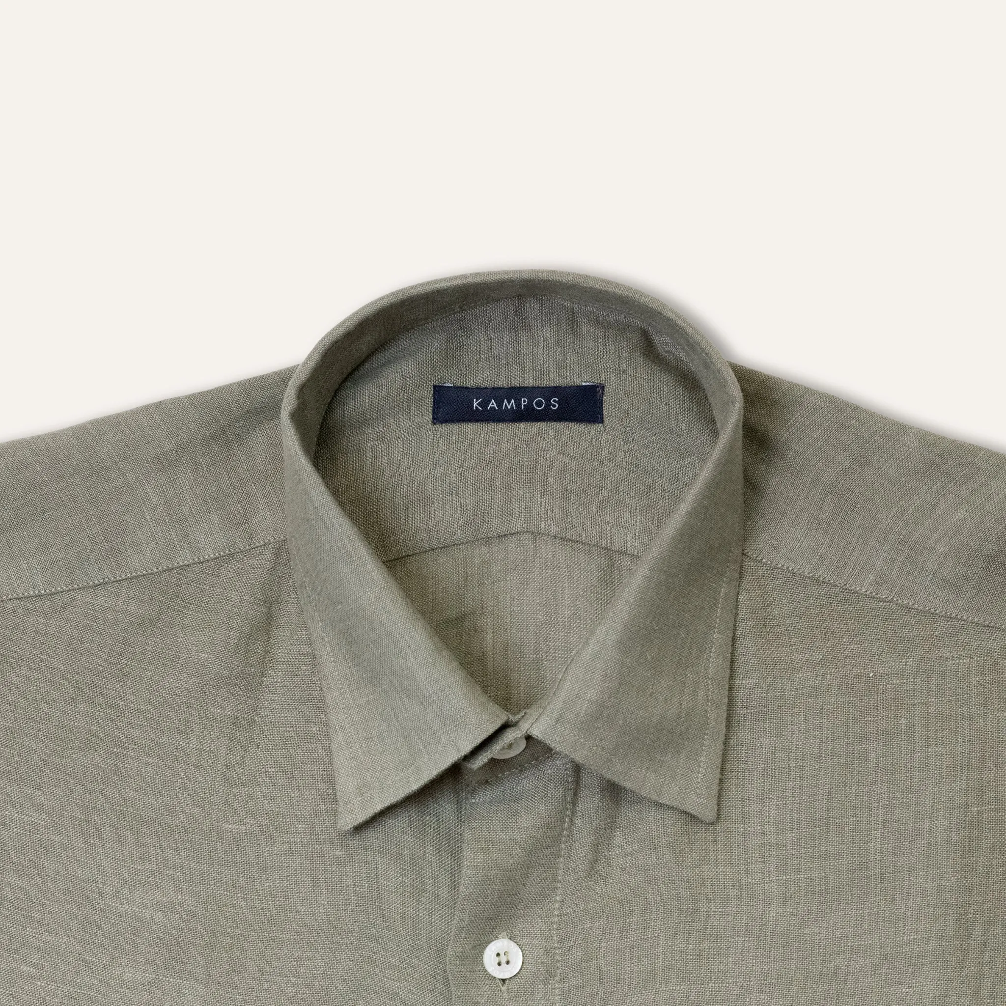Classic Linen Shirt Olive