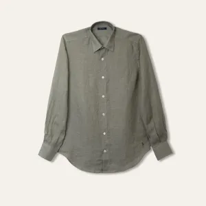 Classic Linen Shirt Olive