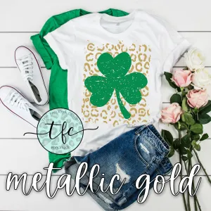 {Clover   Gold Leopard} screen print tee
