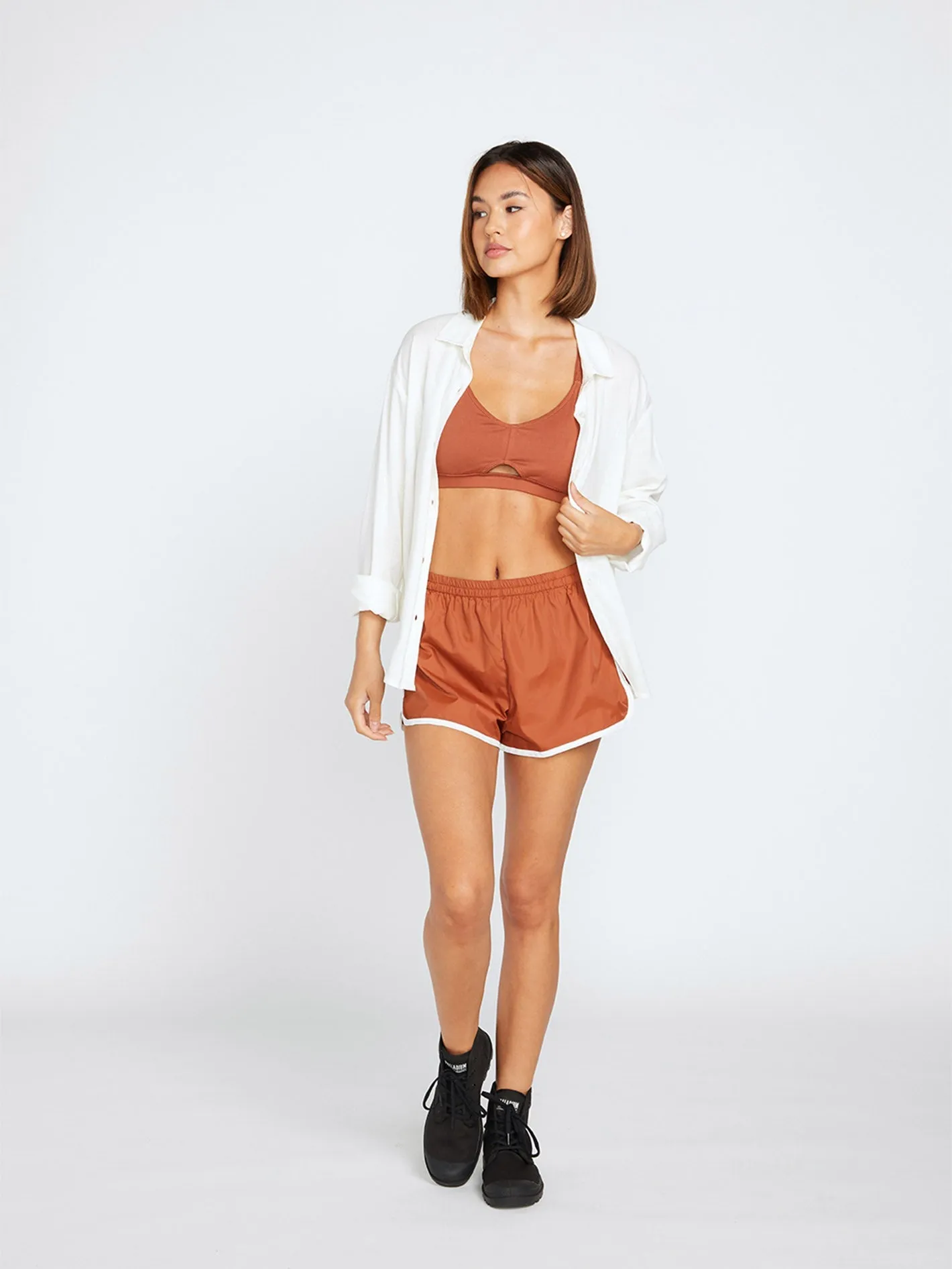 Coco Ho Runner Shorts - DARK CLAY