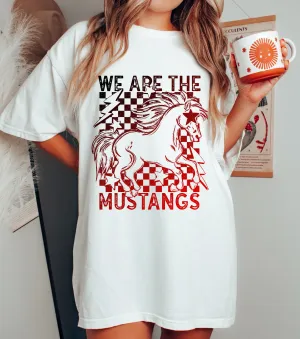Comfort Colors or Bella Canvas We Are The Mustangs Retro Shirt / DC -Desoto County Schools / Mississippi School Shirt