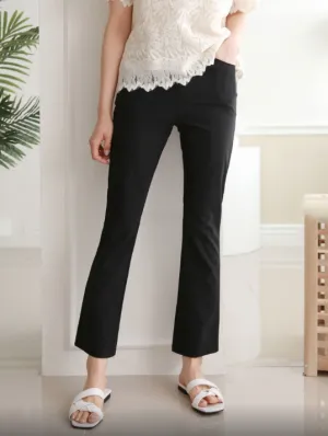 Cooling Cropped Boot Cut Span Pants(냉장고바지)