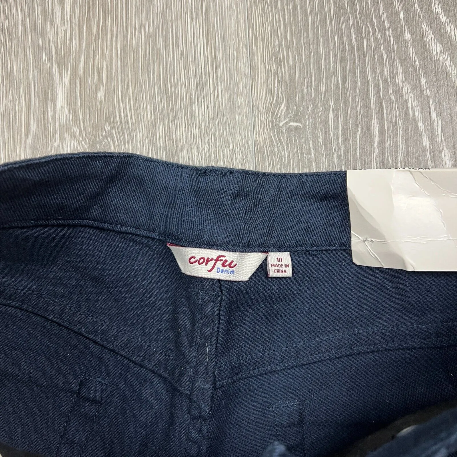 Corfu Denim Womens Dark Navy Cropped Jeans Size 10 (New)