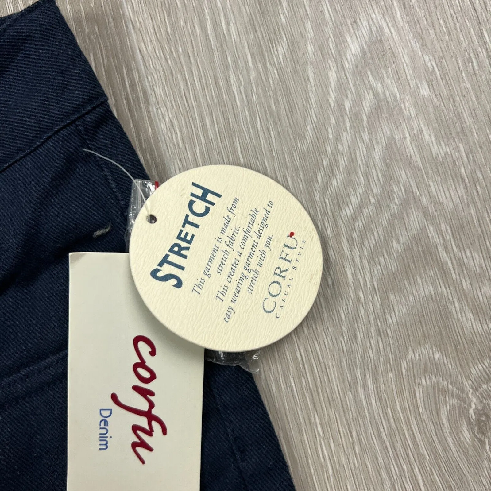 Corfu Denim Womens Dark Navy Cropped Jeans Size 10 (New)