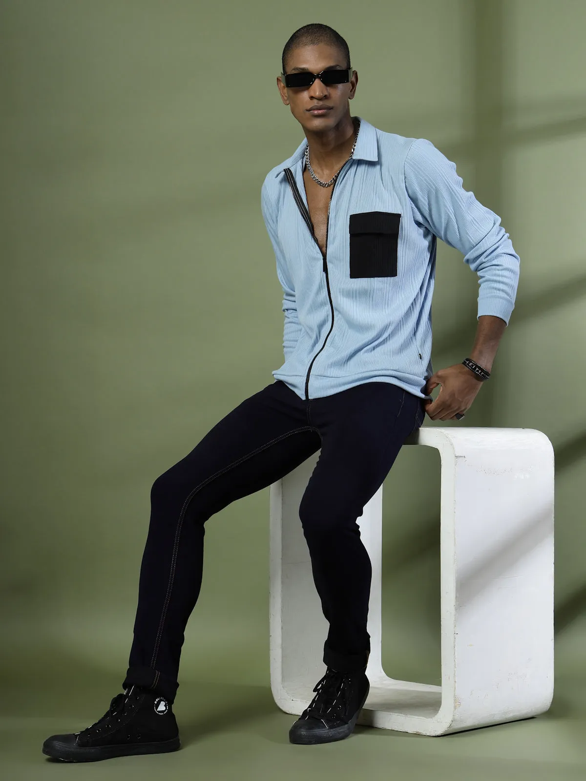Cotton Rib Relaxed Fit T-Shirt