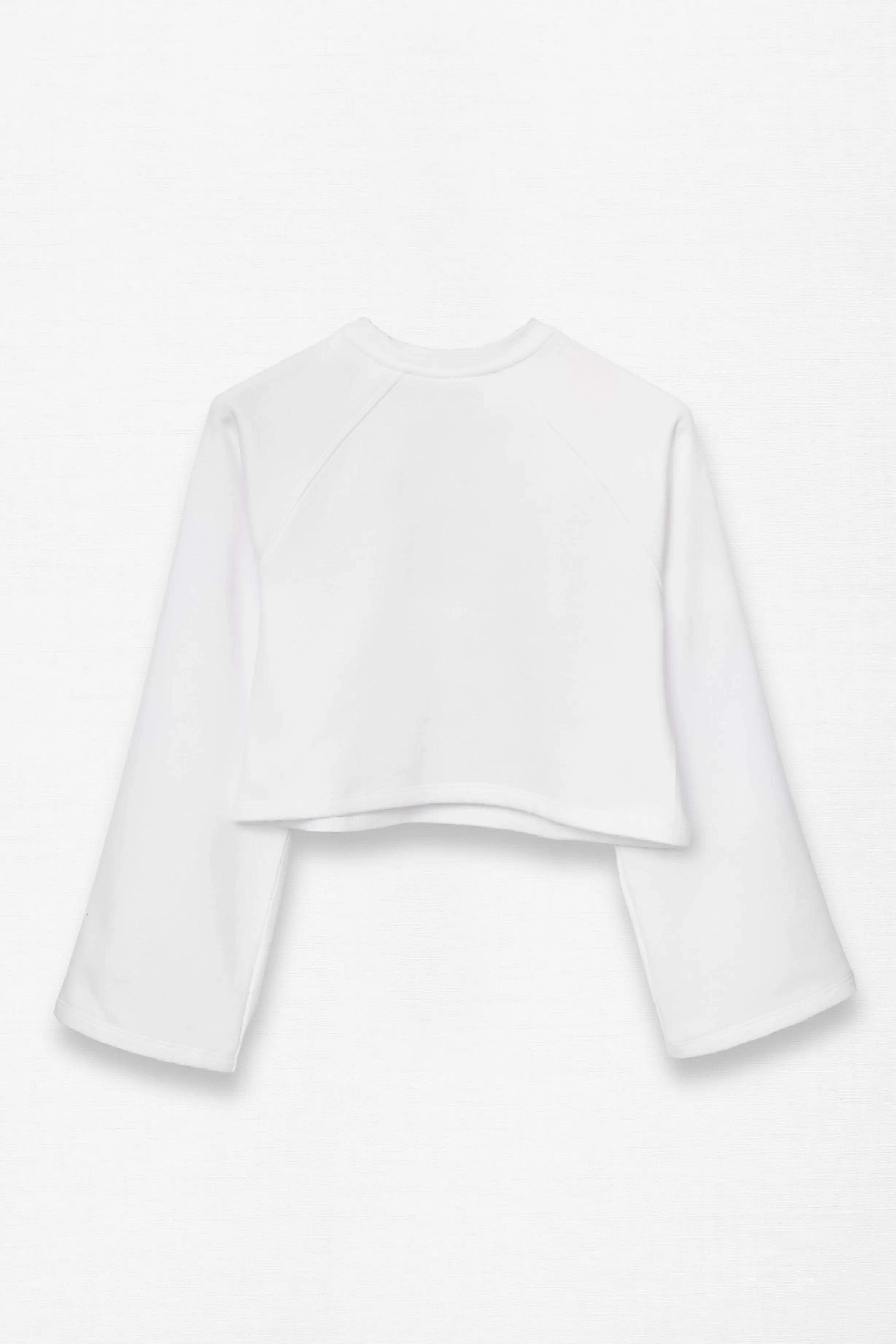CROPPED EMBROIDERED SWEAT
