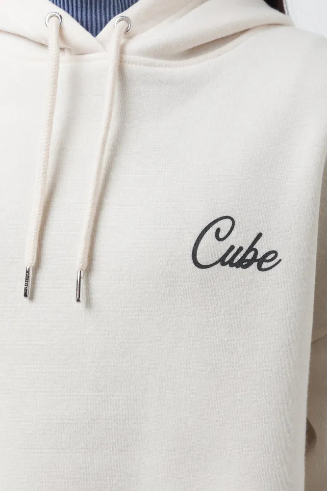 Cropped Hoodie Cream