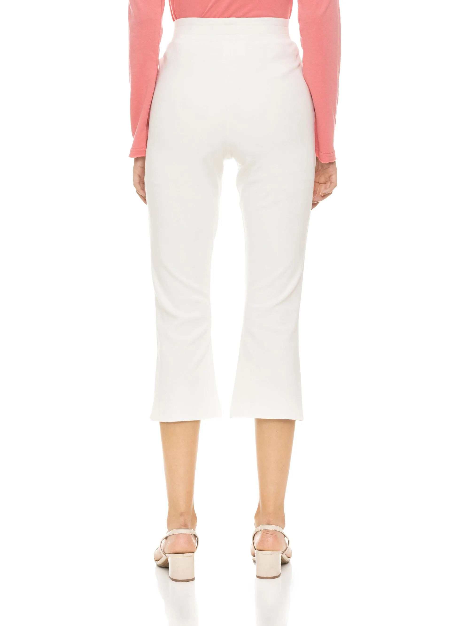 Cropped Length with Raw Edge Bottom (Off White)