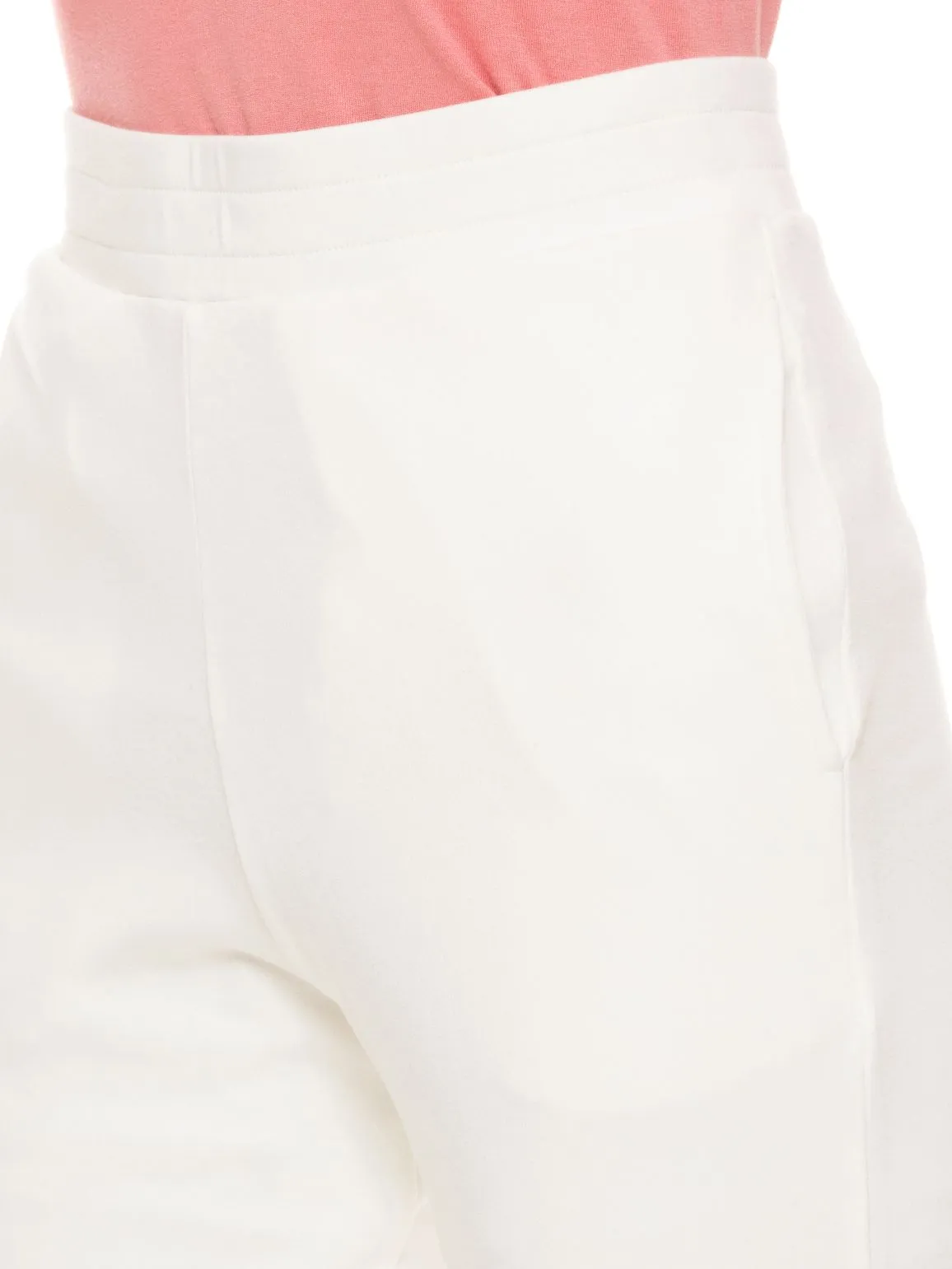 Cropped Length with Raw Edge Bottom (Off White)