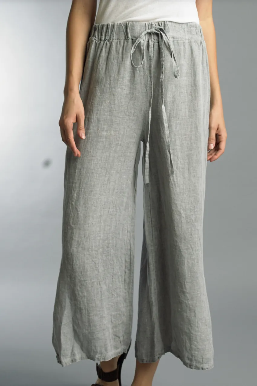 Cropped Linen Pants