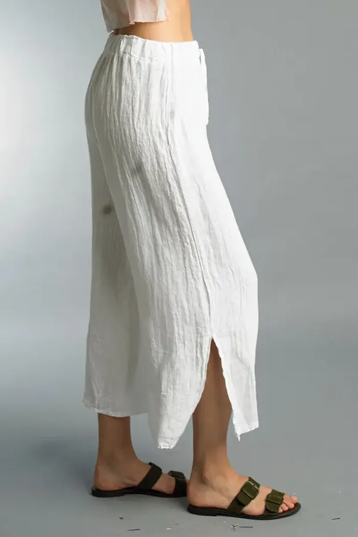 Cropped Linen Pants