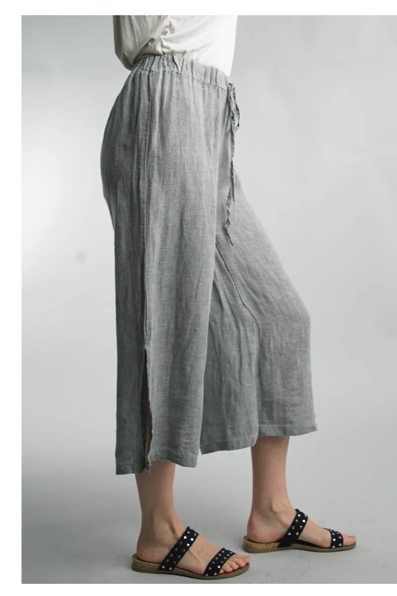 Cropped Linen Pants