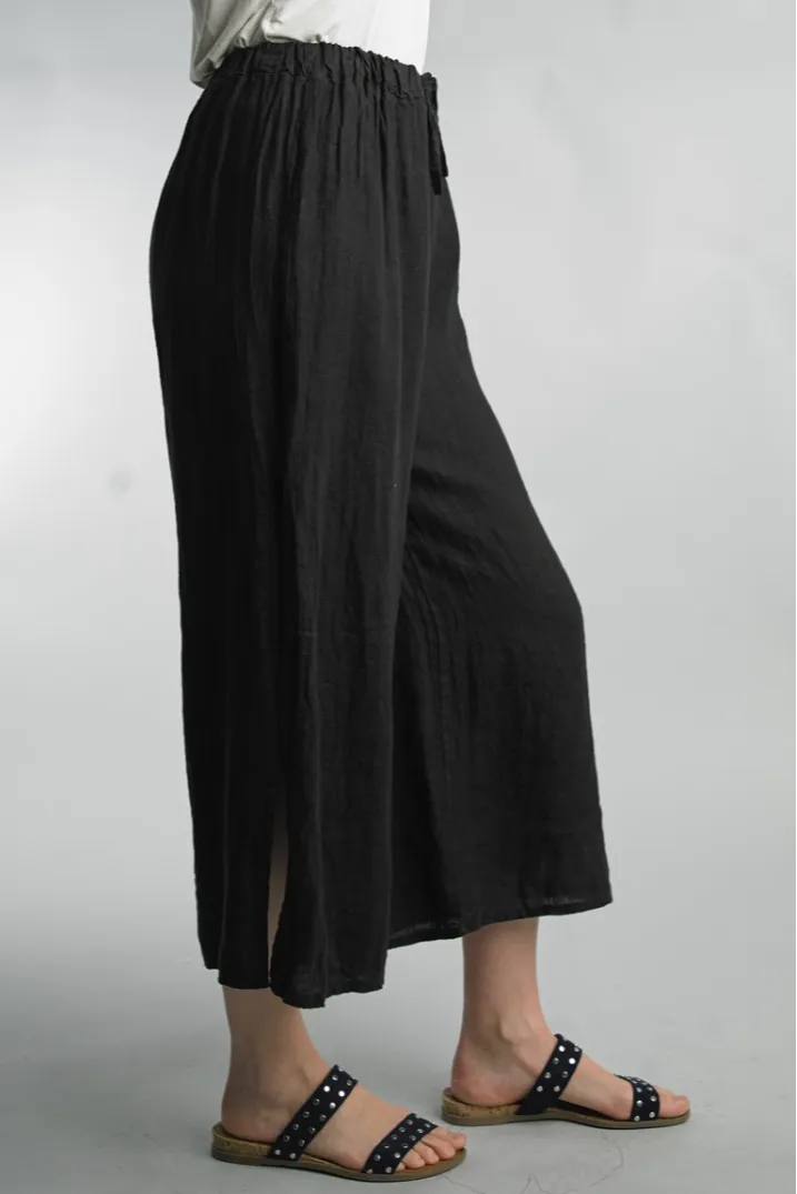 Cropped Linen Pants