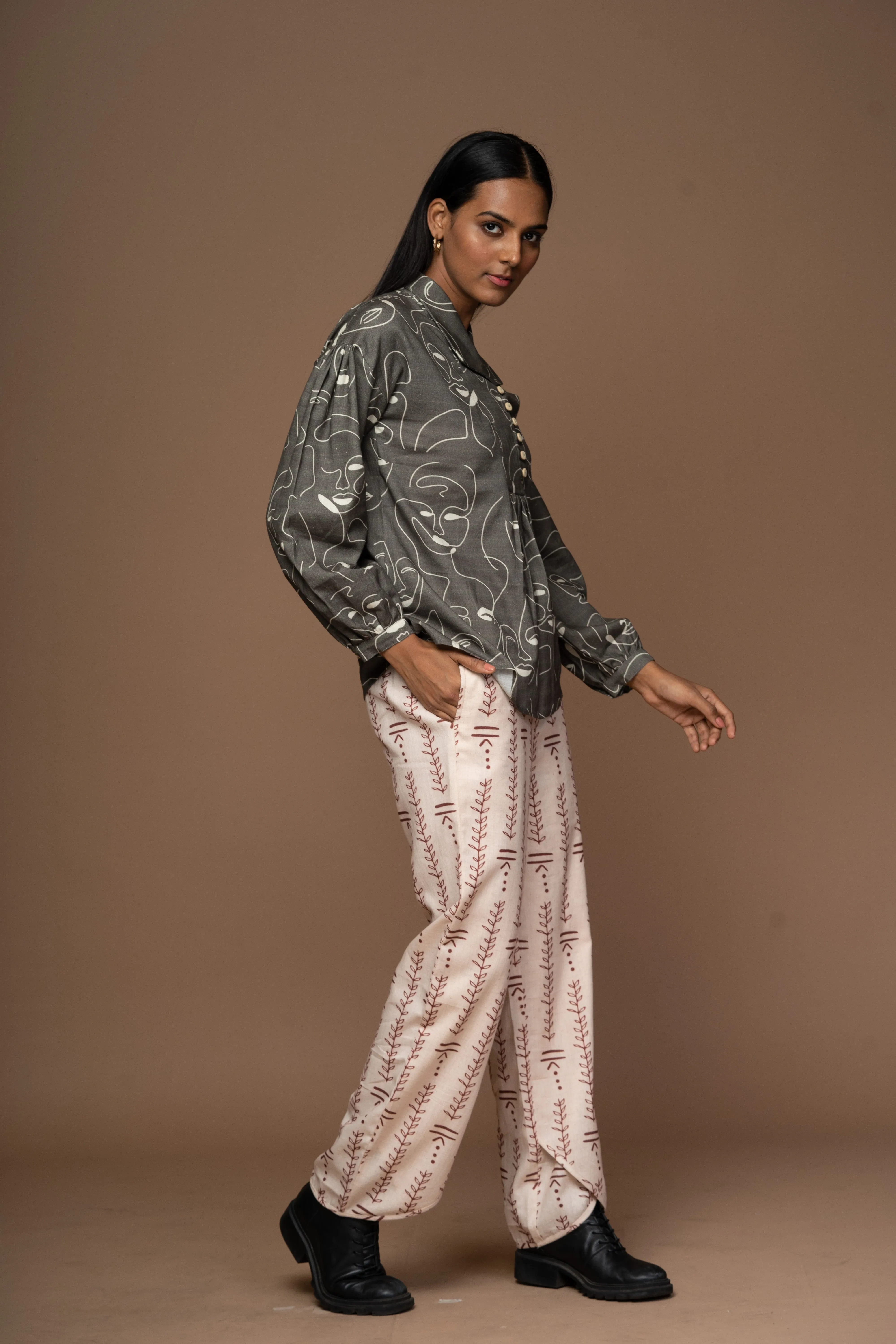 Crossover Layers Pants in Can't Hold Me Down Pattern