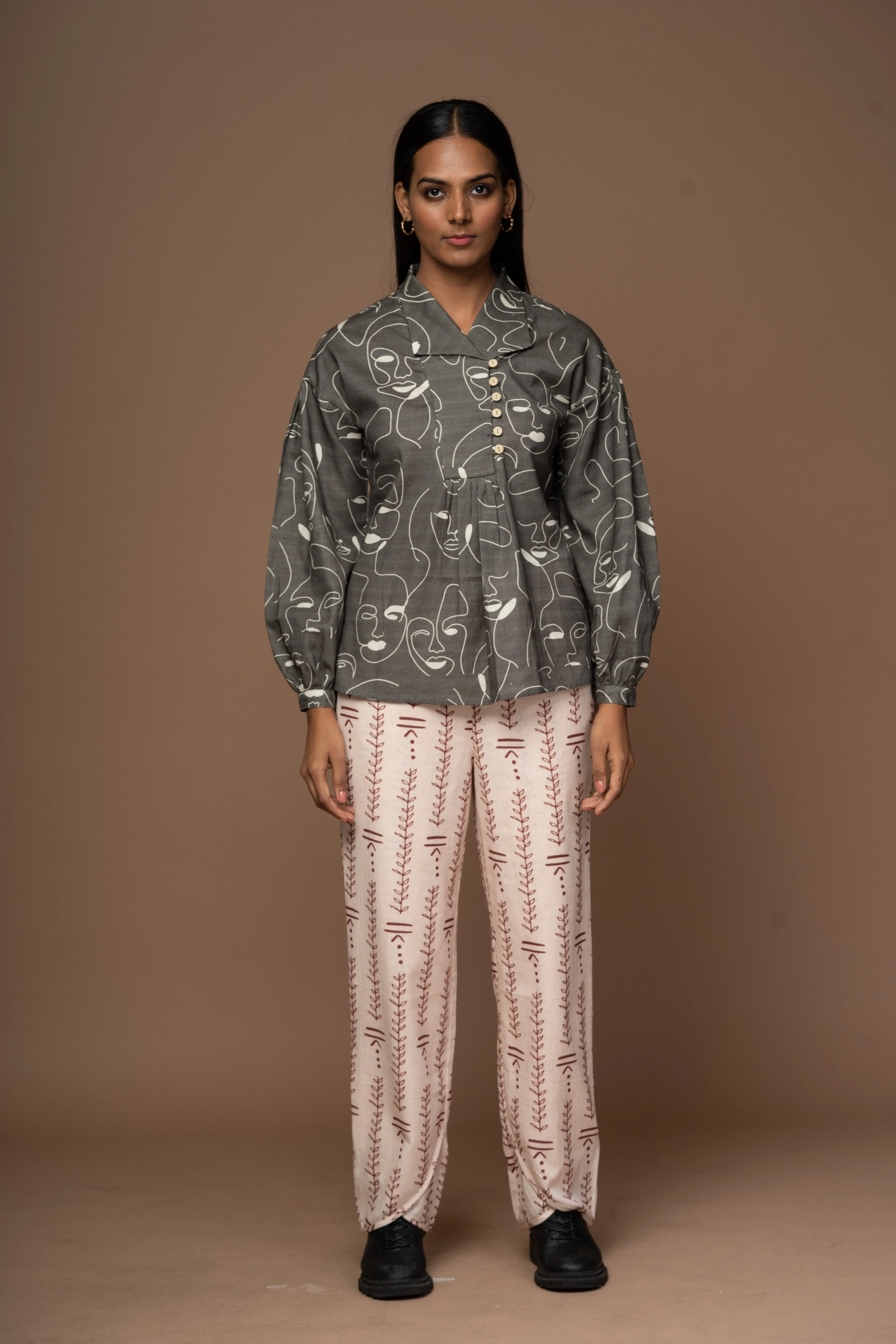 Crossover Layers Pants in Can't Hold Me Down Pattern
