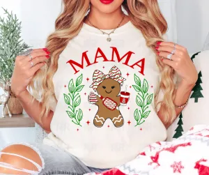 Cutesy Gingerbread Mama Cream Tee